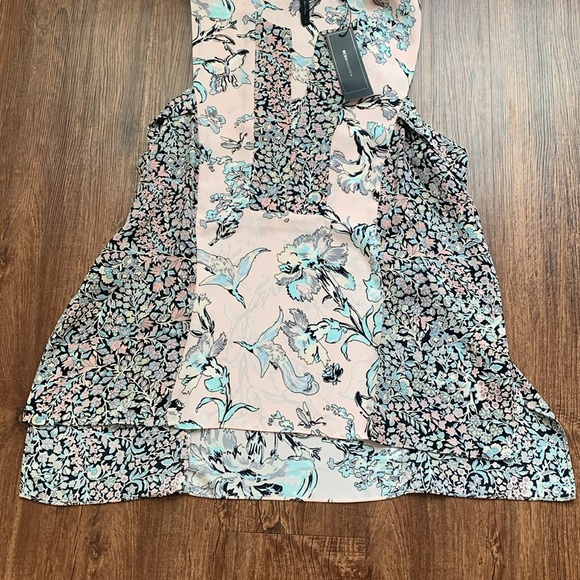 BCBG MaxAzria Vicky Sleeveless Top Dusty Rose Size Large New - Picture 7 of 10